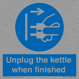 MV10453: Unplug the kettle when finished