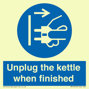 MV10453: Unplug the kettle when finished