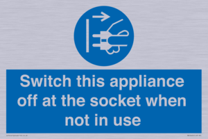MV10455: Switch this appliance off at the socket when not in use