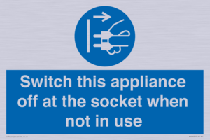 MV10455: Switch this appliance off at the socket when not in use