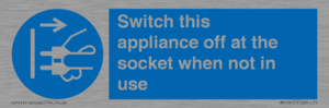 MV10455: Switch this appliance off at the socket when not in use