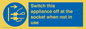 MV10455: Switch this appliance off at the socket when not in use
