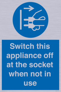 MV10455: Switch this appliance off at the socket when not in use