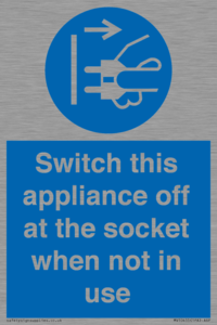 MV10455: Switch this appliance off at the socket when not in use