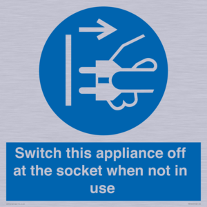 MV10455: Switch this appliance off at the socket when not in use