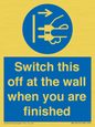 MV10457: Switch this off at the wall when you are finished