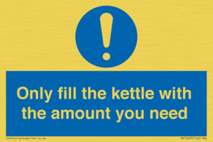 MV10459: Only fill the kettle with the amount you need