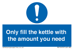 MV10459: Only fill the kettle with the amount you need