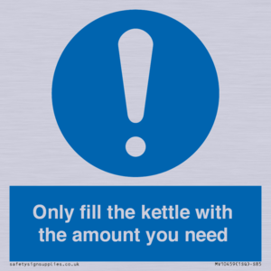MV10459: Only fill the kettle with the amount you need