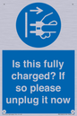 MV10461: Is this fully charged? If so please unplug it now