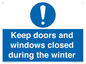 MV10468: Keep doors and windows closed during the winter