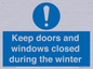 MV10468: Keep doors and windows closed during the winter