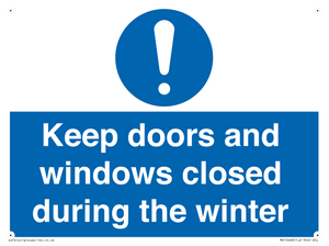 MV10468: Keep doors and windows closed during the winter