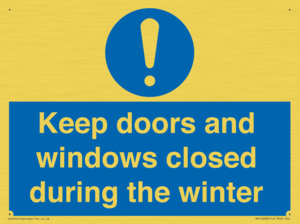 MV10468: Keep doors and windows closed during the winter