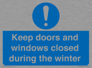 MV10468: Keep doors and windows closed during the winter