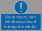 MV10468: Keep doors and windows closed during the winter