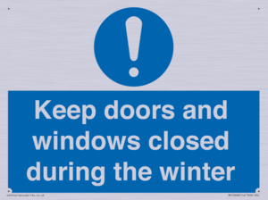 MV10468: Keep doors and windows closed during the winter
