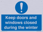 MV10468: Keep doors and windows closed during the winter