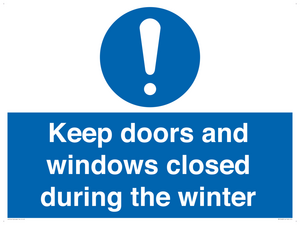 MV10468: Keep doors and windows closed during the winter