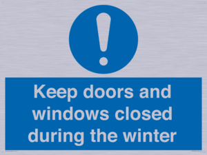 MV10468: Keep doors and windows closed during the winter