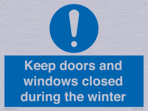 MV10468: Keep doors and windows closed during the winter