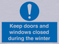 MV10468: Keep doors and windows closed during the winter