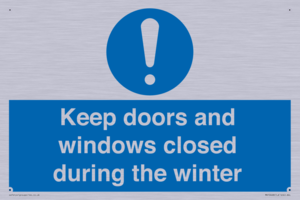 MV10468: Keep doors and windows closed during the winter