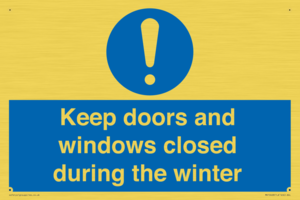 MV10468: Keep doors and windows closed during the winter