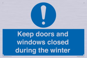 MV10468: Keep doors and windows closed during the winter