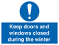 MV10468: Keep doors and windows closed during the winter