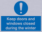MV10468: Keep doors and windows closed during the winter