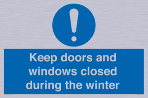 MV10468: Keep doors and windows closed during the winter