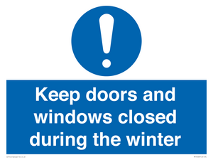 MV10468: Keep doors and windows closed during the winter