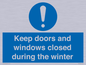 MV10468: Keep doors and windows closed during the winter