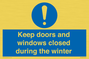 MV10468: Keep doors and windows closed during the winter