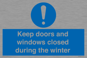 MV10468: Keep doors and windows closed during the winter
