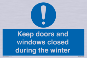 MV10468: Keep doors and windows closed during the winter