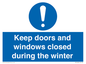MV10468: Keep doors and windows closed during the winter