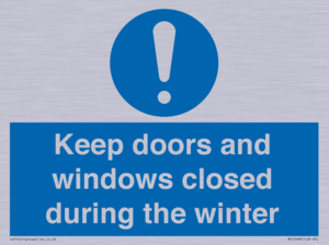 MV10468: Keep doors and windows closed during the winter