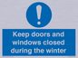 MV10468: Keep doors and windows closed during the winter