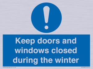 MV10468: Keep doors and windows closed during the winter