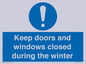 MV10468: Keep doors and windows closed during the winter