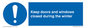 MV10468: Keep doors and windows closed during the winter