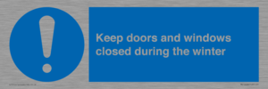 MV10468: Keep doors and windows closed during the winter