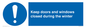 MV10468: Keep doors and windows closed during the winter