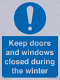 MV10468: Keep doors and windows closed during the winter
