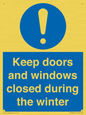 MV10468: Keep doors and windows closed during the winter