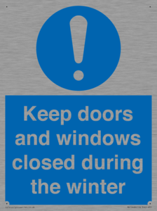 MV10468: Keep doors and windows closed during the winter