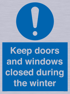 MV10468: Keep doors and windows closed during the winter