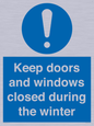 MV10468: Keep doors and windows closed during the winter